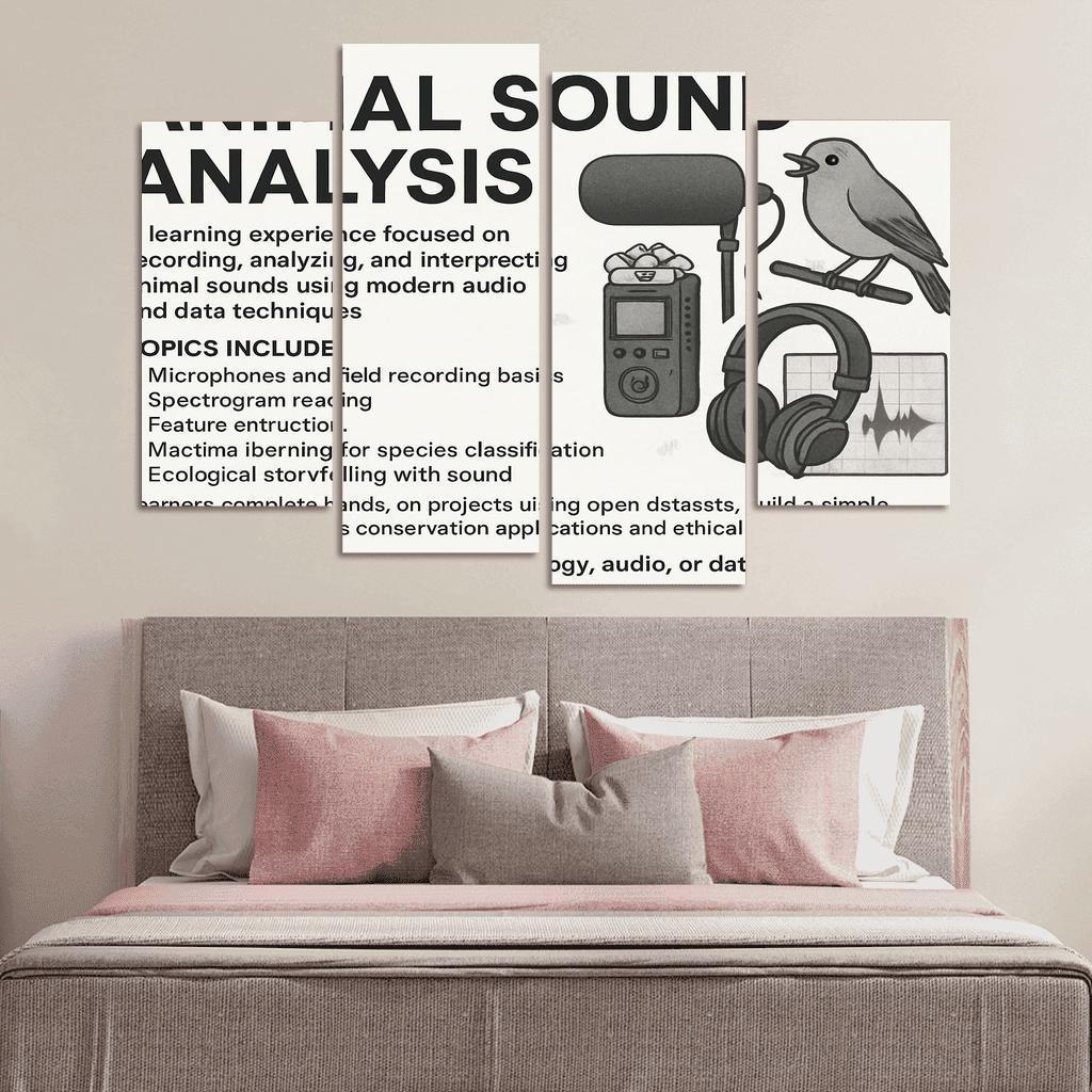 Practical Bioacoustics Listening To Nature With Signal Processing canvas paintings frame