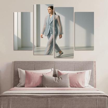Sheer Layered Tailoring The Modern Airy Suit wall art