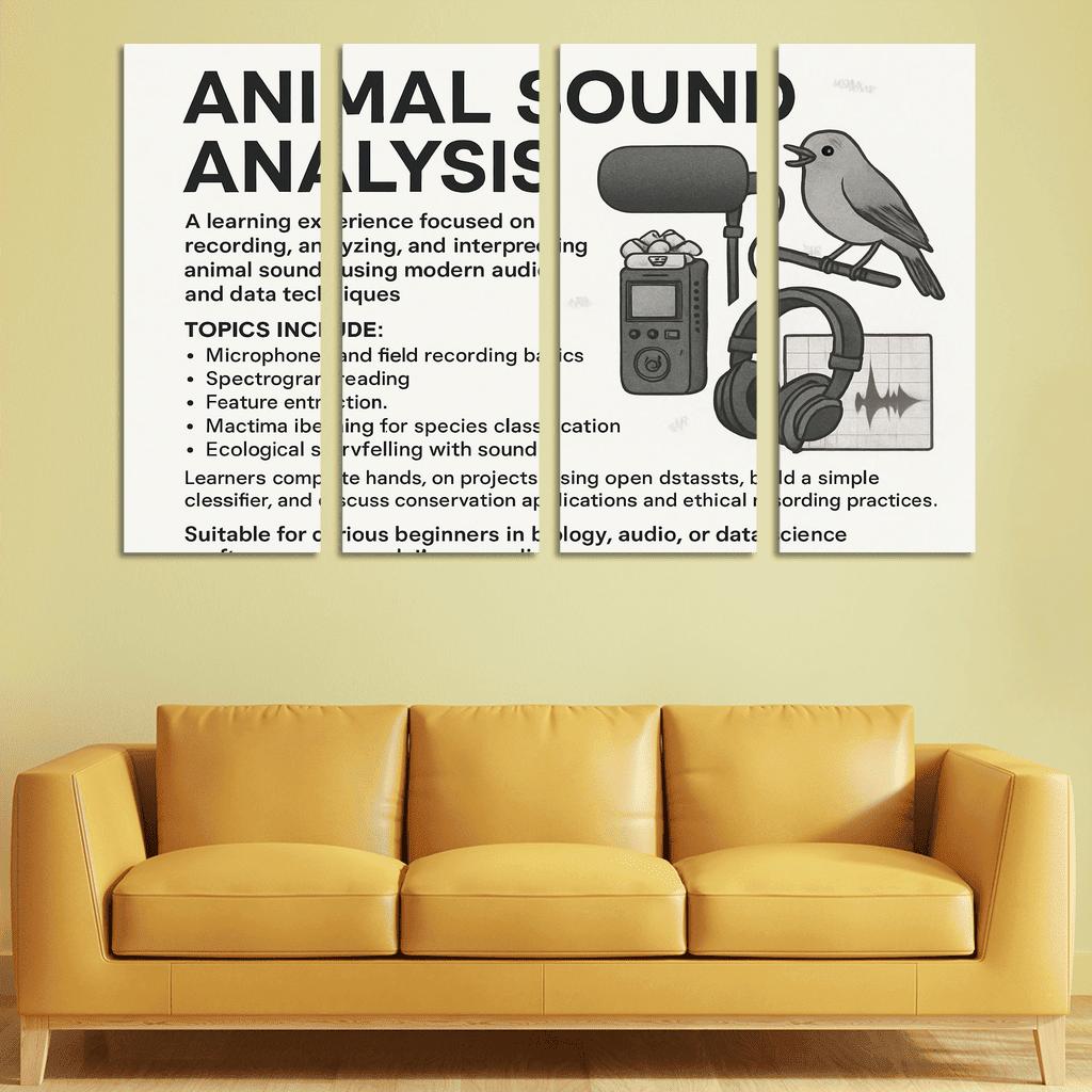 Practical Bioacoustics Listening To Nature With Signal Processing canvas paintings frame