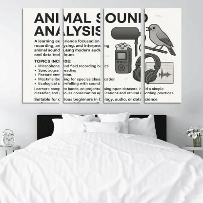 Practical Bioacoustics Listening To Nature With Signal Processing canvas paintings frame