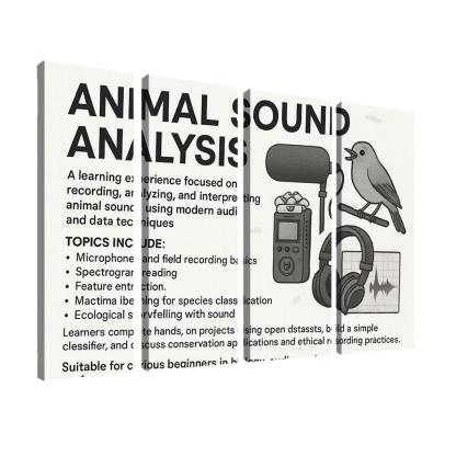 Practical Bioacoustics Listening To Nature With Signal Processing canvas paintings frame