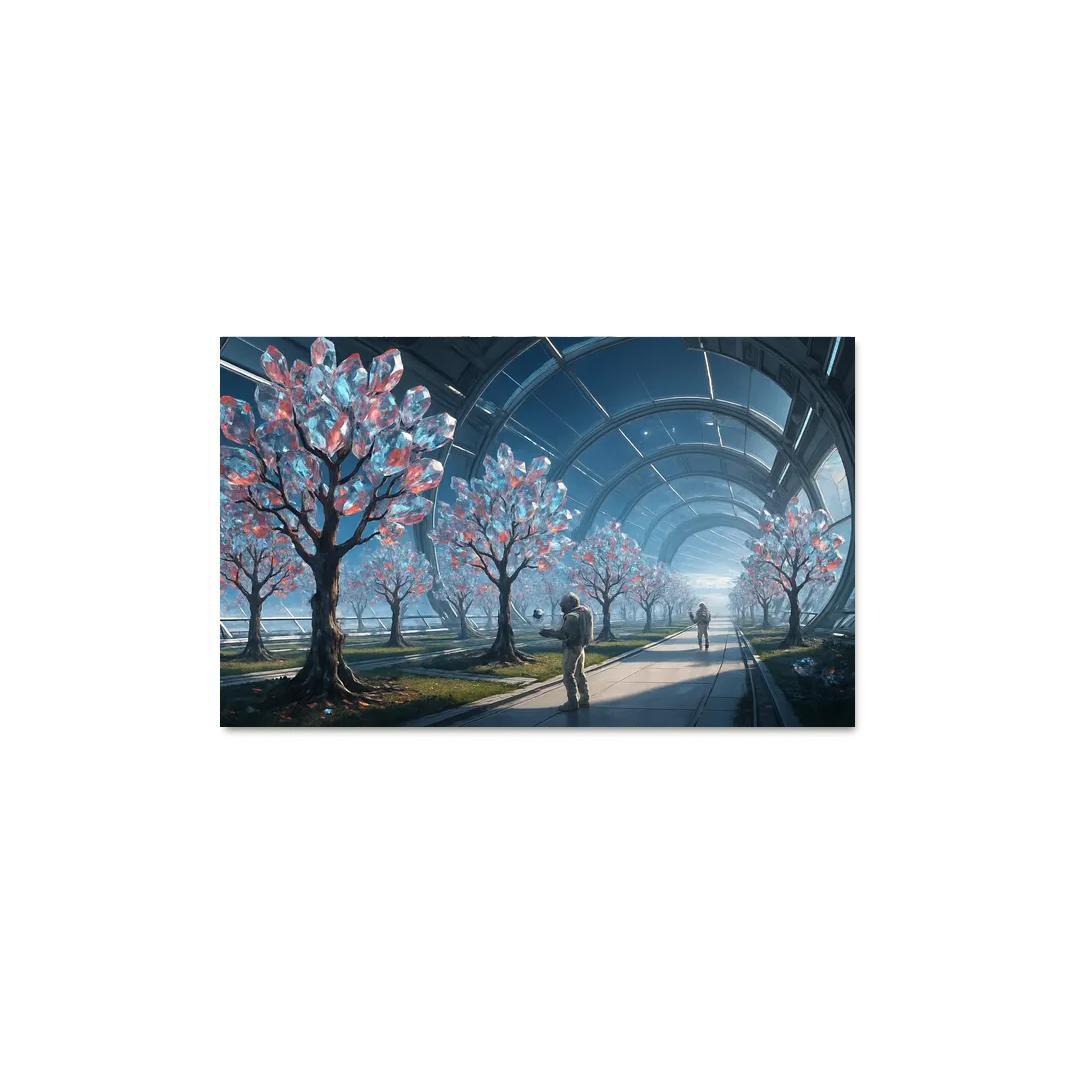 The Glass Orchard Of Meridian Station abstract paintings frame
