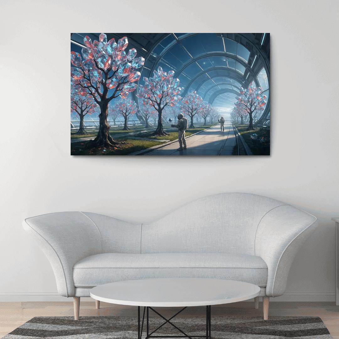 The Glass Orchard Of Meridian Station abstract paintings frame