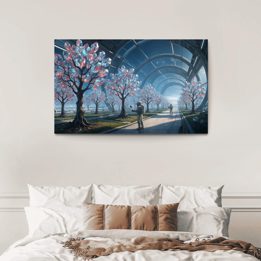 The Glass Orchard Of Meridian Station abstract paintings frame