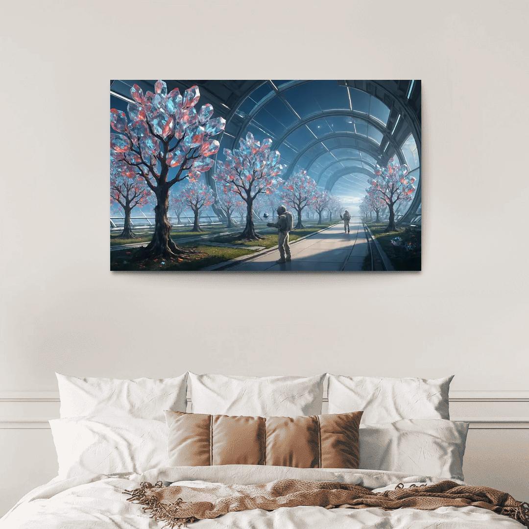 The Glass Orchard Of Meridian Station abstract paintings frame