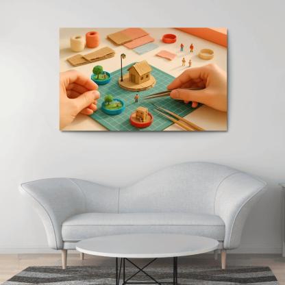 Micro Sculpture Storytelling Build Tiny Worlds From Recycled Materials decor