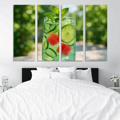 Cucumber Lime Mint Fizz With Salted Watermelon Ice art trends