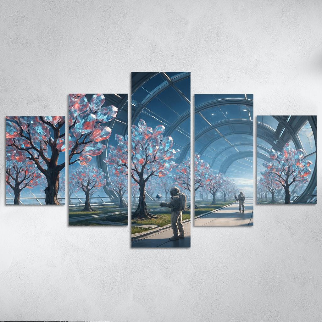 The Glass Orchard Of Meridian Station abstract paintings frame