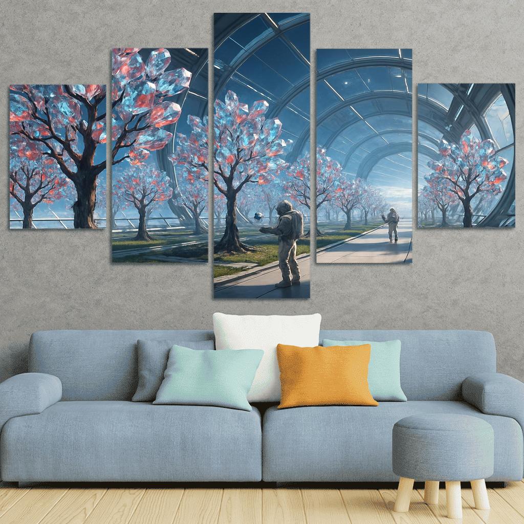 The Glass Orchard Of Meridian Station abstract paintings frame