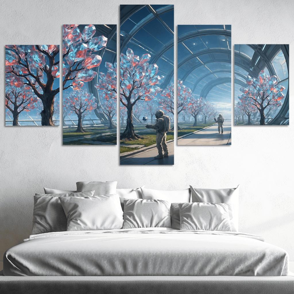 The Glass Orchard Of Meridian Station abstract paintings frame