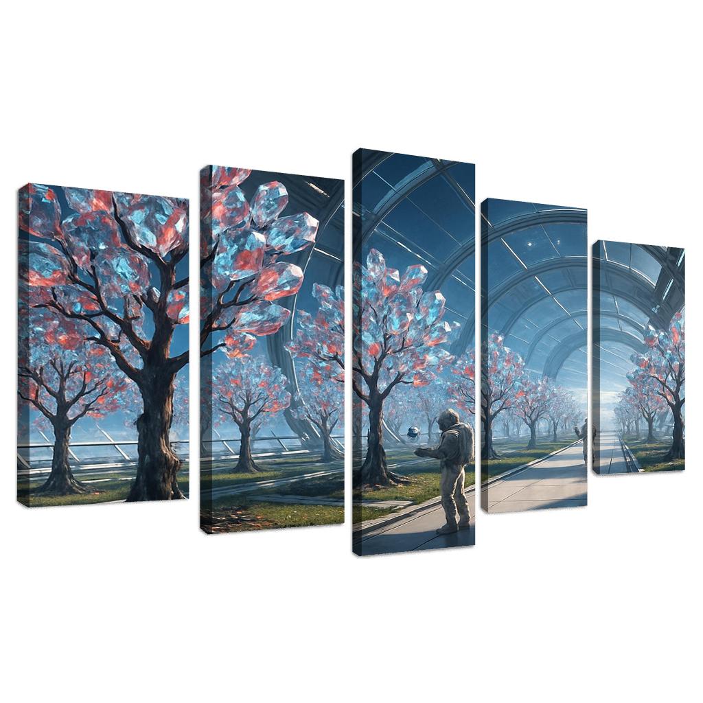 The Glass Orchard Of Meridian Station abstract paintings frame