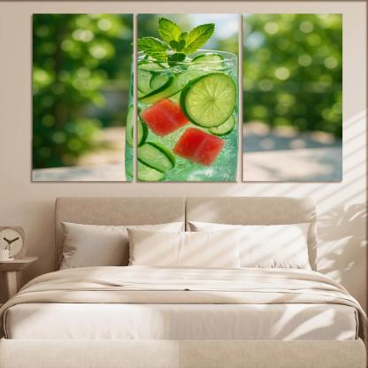 Cucumber Lime Mint Fizz With Salted Watermelon Ice art trends