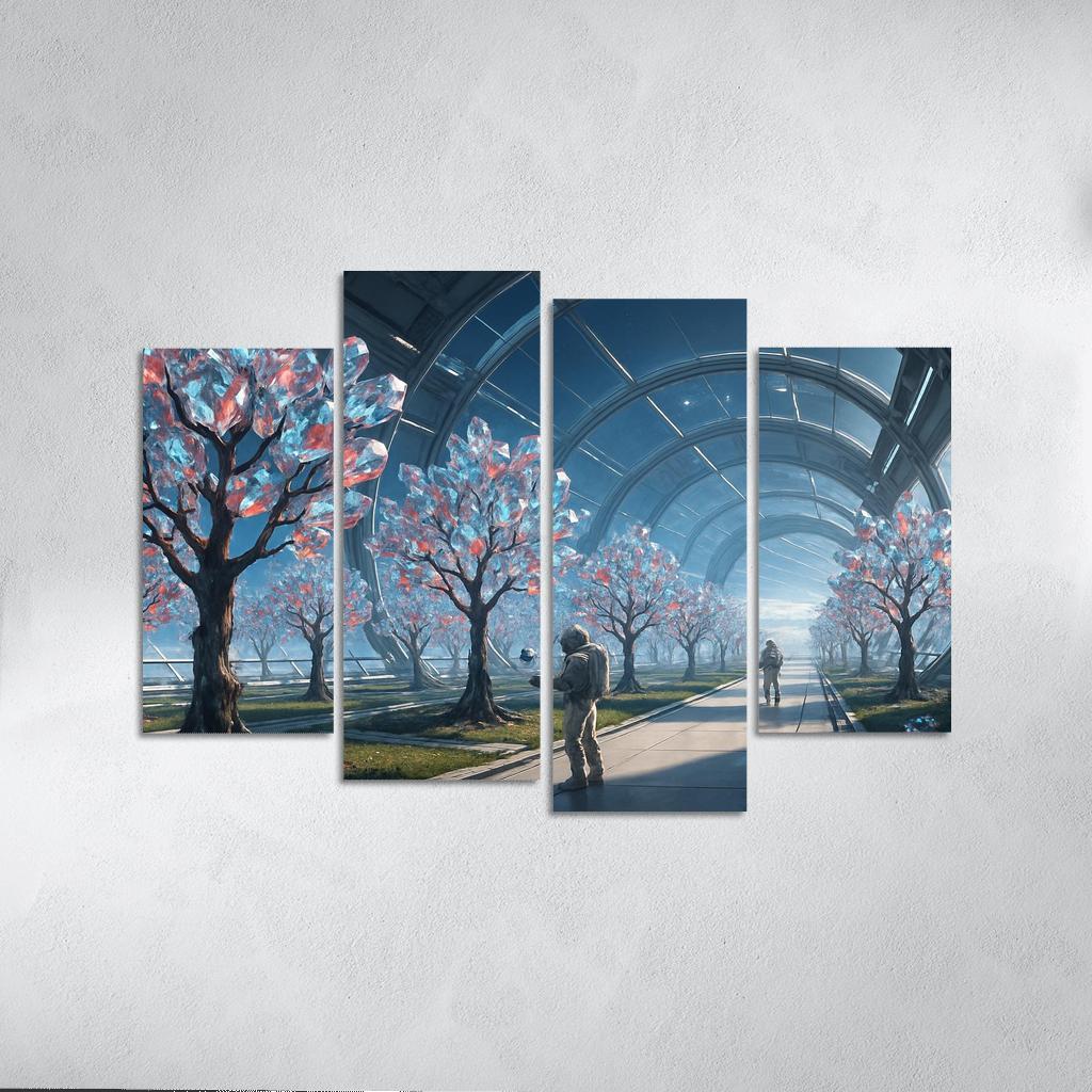 The Glass Orchard Of Meridian Station abstract paintings frame