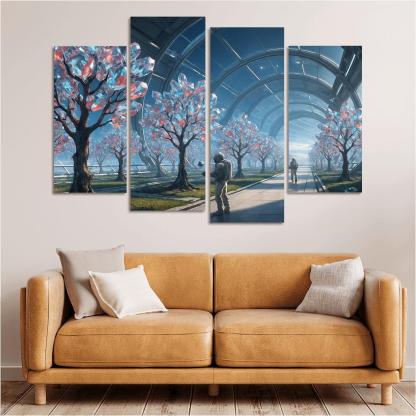 The Glass Orchard Of Meridian Station abstract paintings frame