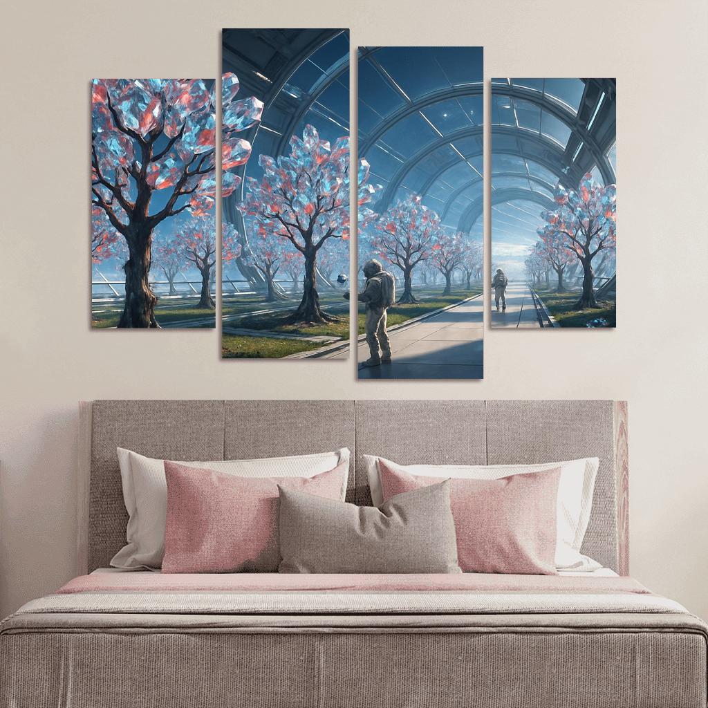 The Glass Orchard Of Meridian Station abstract paintings frame