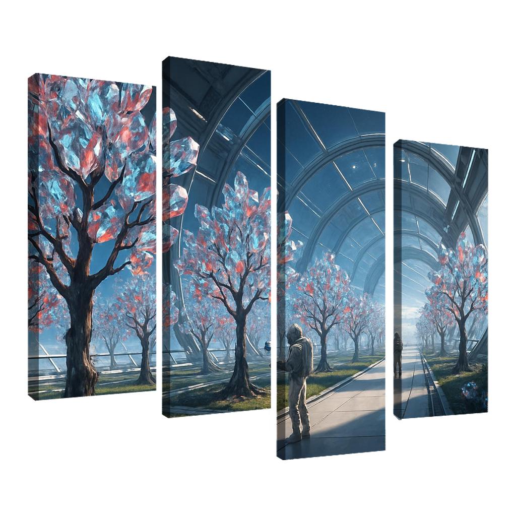 The Glass Orchard Of Meridian Station abstract paintings frame