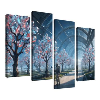 The Glass Orchard Of Meridian Station abstract paintings frame