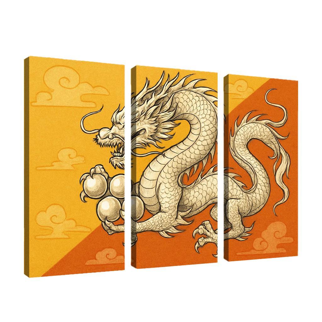 Dragon And Sun Symbolic Study Of The Flag Of Bhutan oil paintings frame