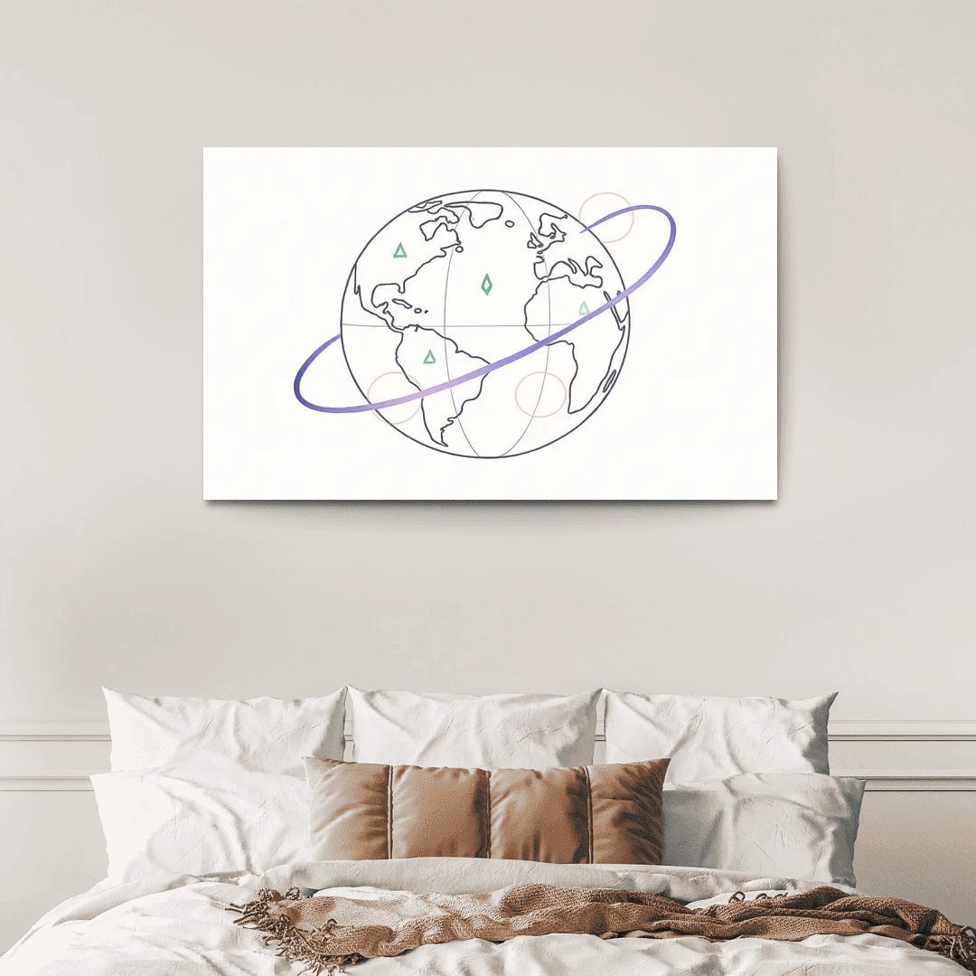 Ribbon Routes Of The Starbound Meridian one-piece frames