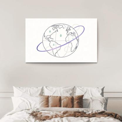 Ribbon Routes Of The Starbound Meridian one-piece frames