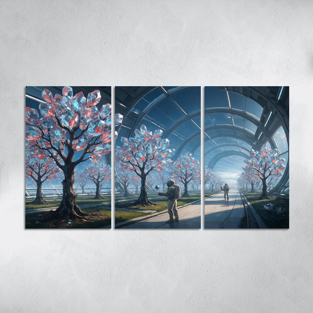 The Glass Orchard Of Meridian Station abstract paintings frame