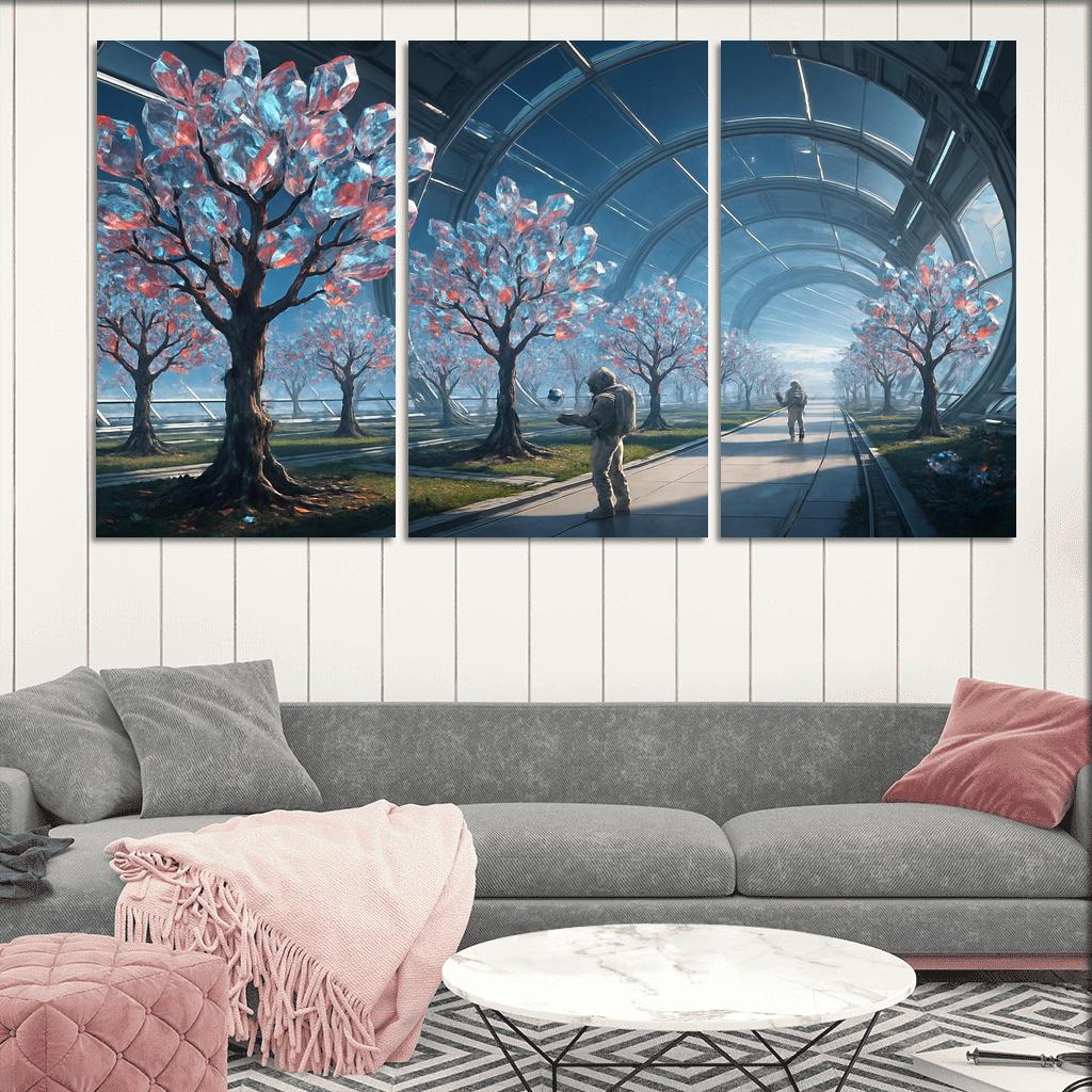 The Glass Orchard Of Meridian Station abstract paintings frame