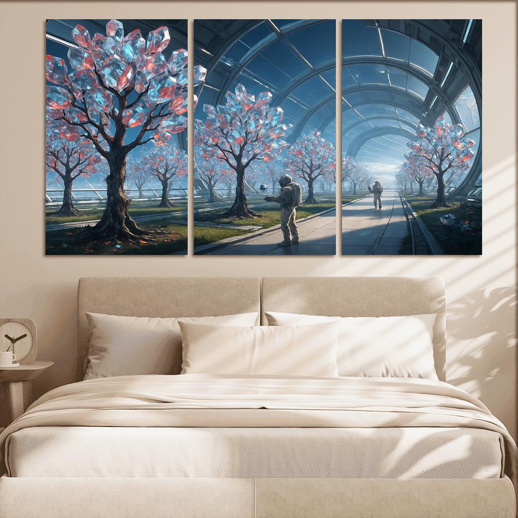 The Glass Orchard Of Meridian Station abstract paintings frame
