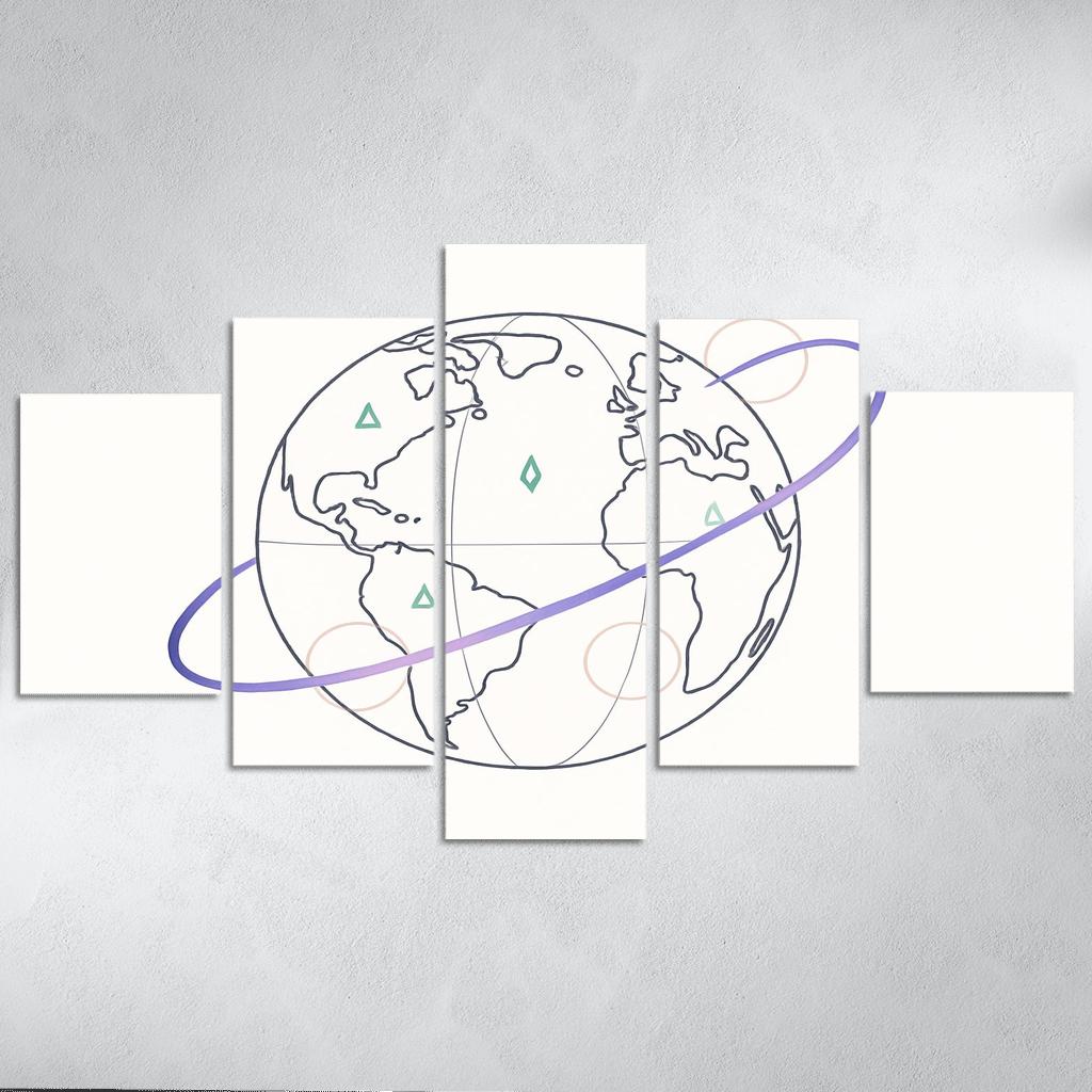 Ribbon Routes Of The Starbound Meridian one-piece frames