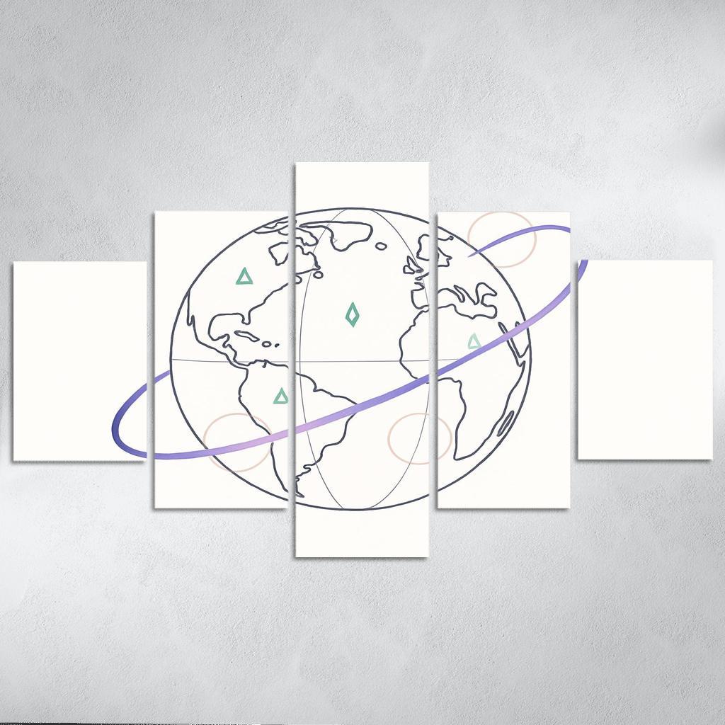Ribbon Routes Of The Starbound Meridian one-piece frames
