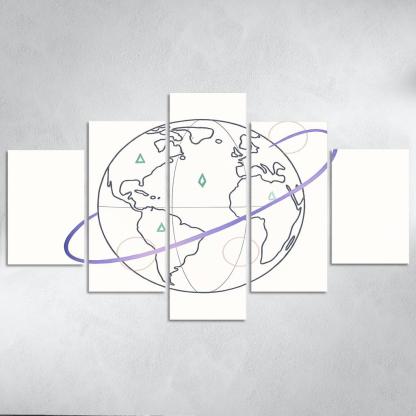 Ribbon Routes Of The Starbound Meridian one-piece frames