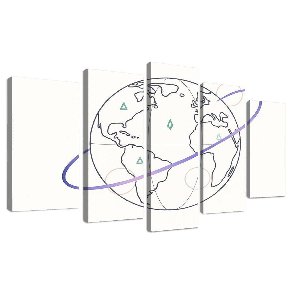 Ribbon Routes Of The Starbound Meridian one-piece frames