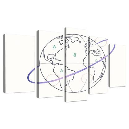 Ribbon Routes Of The Starbound Meridian one-piece frames