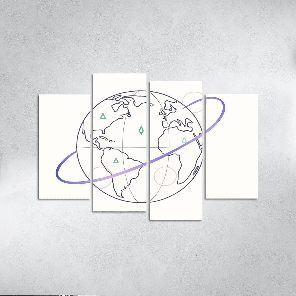 Ribbon Routes Of The Starbound Meridian one-piece frames
