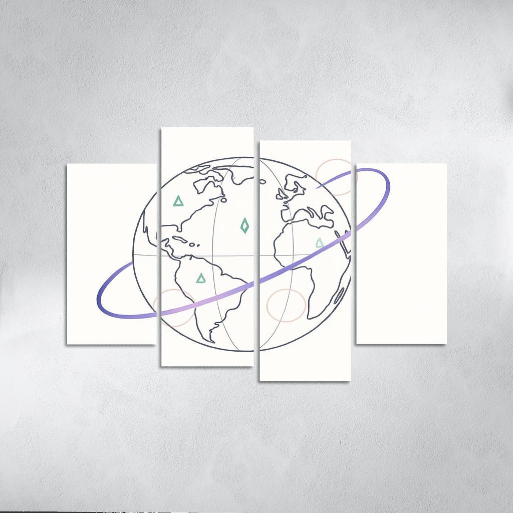 Ribbon Routes Of The Starbound Meridian one-piece frames