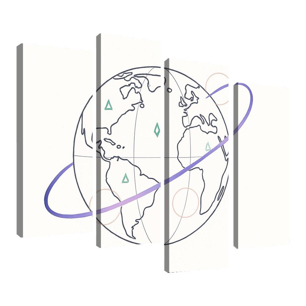 Ribbon Routes Of The Starbound Meridian one-piece frames