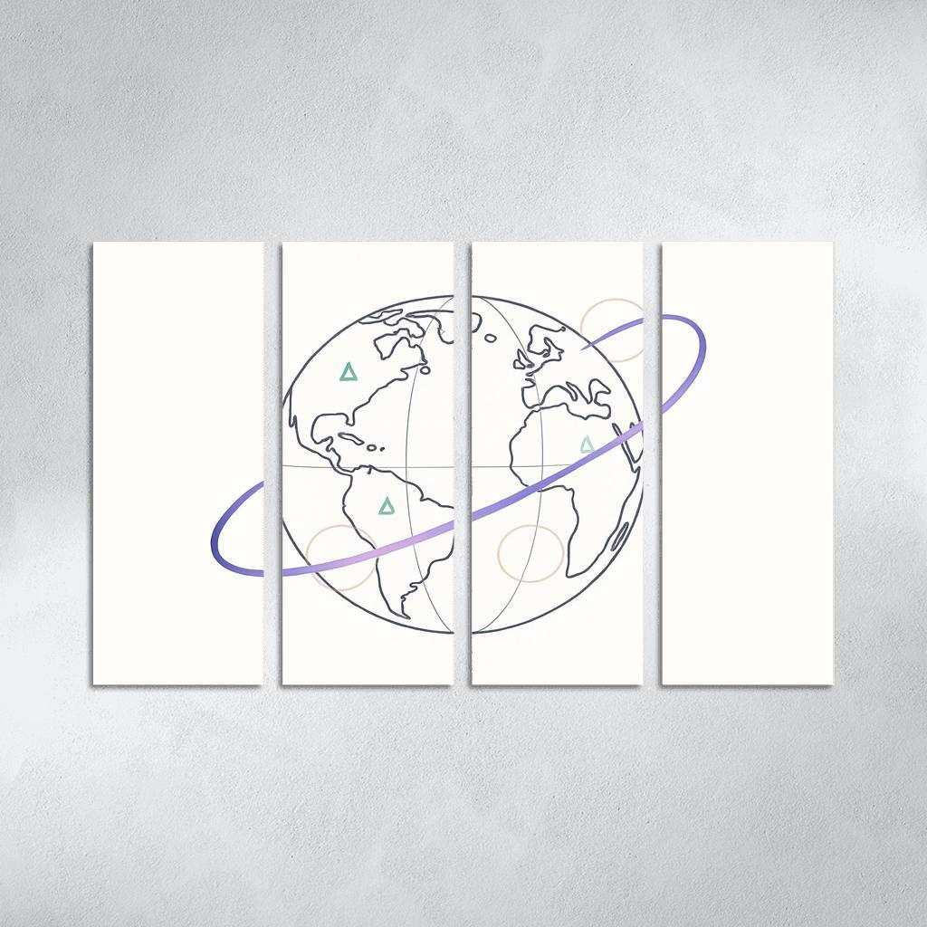 Ribbon Routes Of The Starbound Meridian one-piece frames