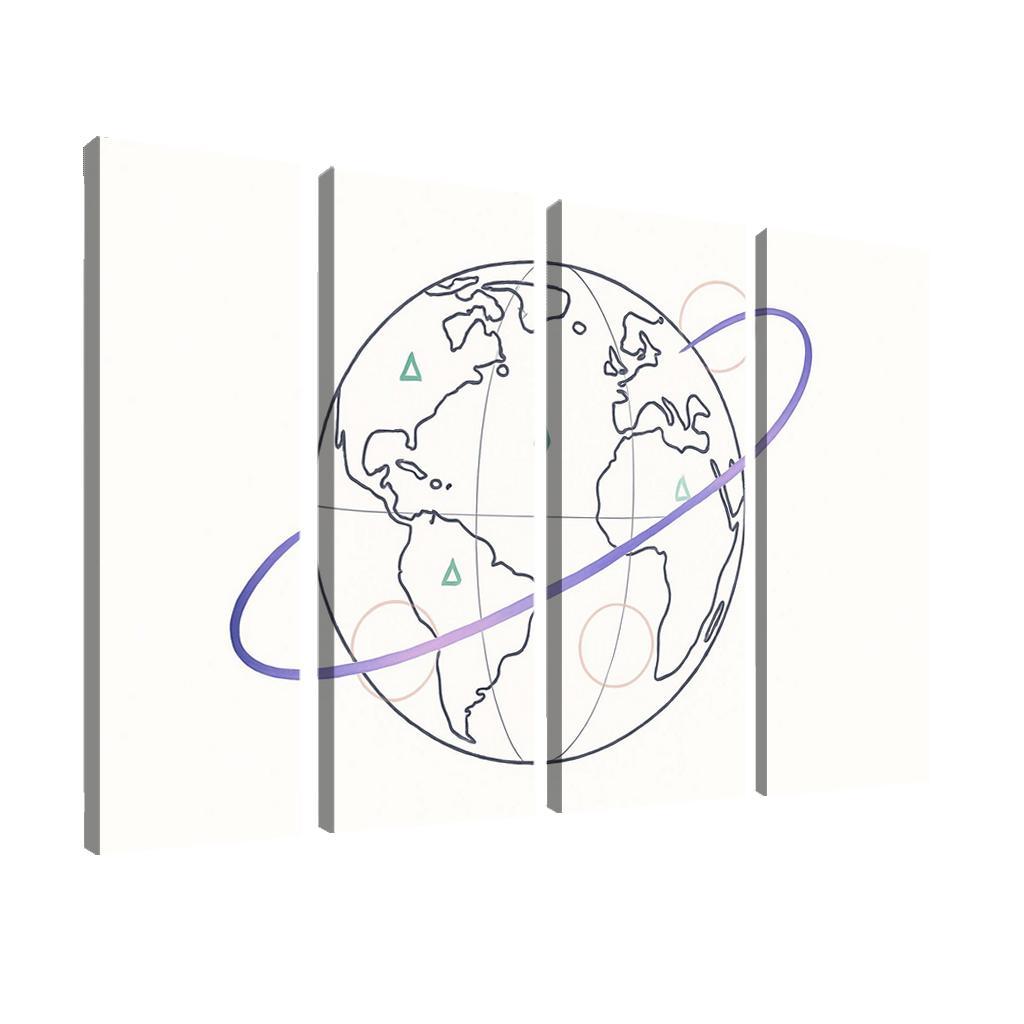 Ribbon Routes Of The Starbound Meridian one-piece frames