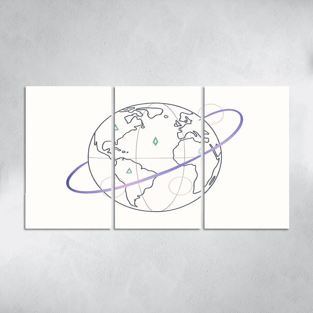 Ribbon Routes Of The Starbound Meridian one-piece frames