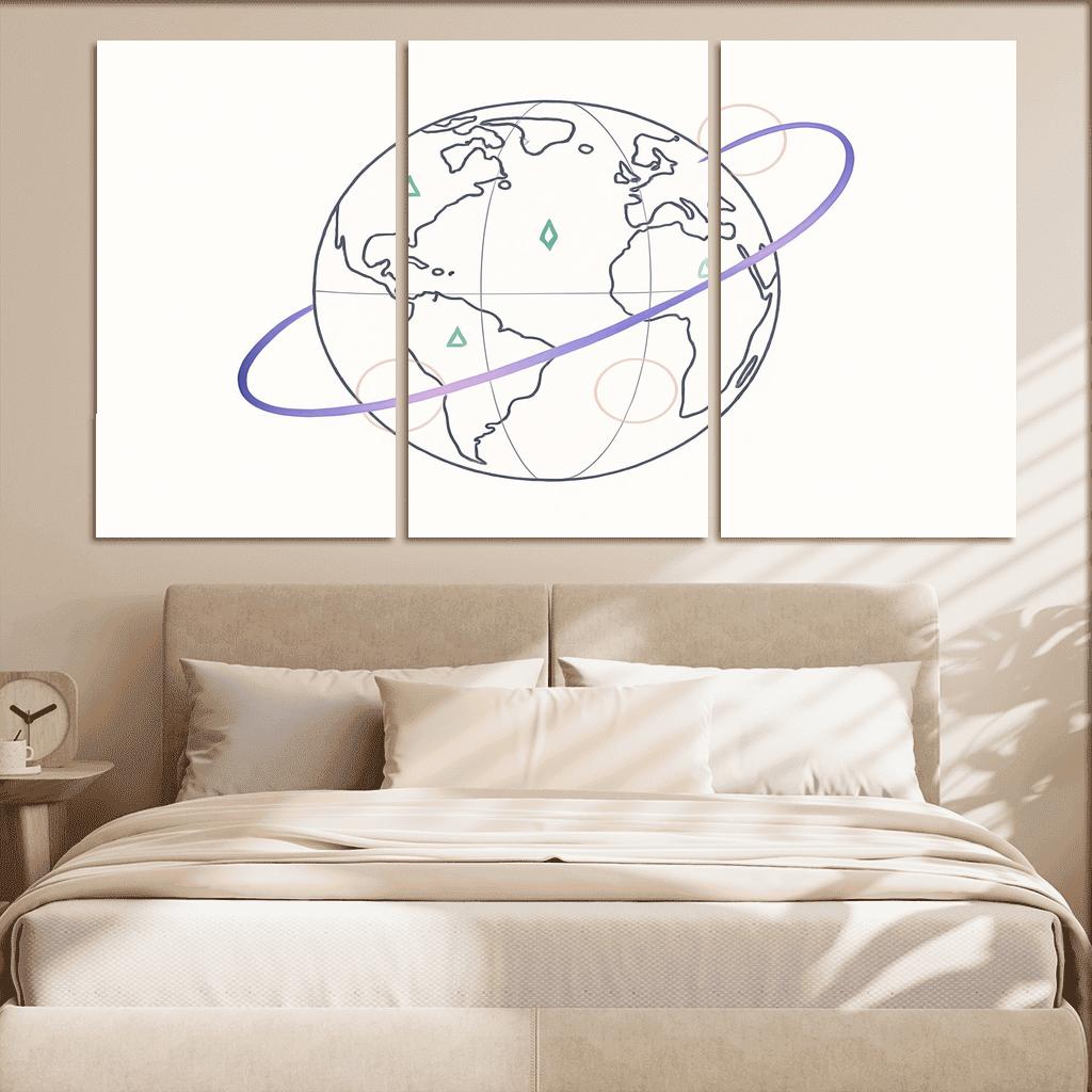Ribbon Routes Of The Starbound Meridian one-piece frames