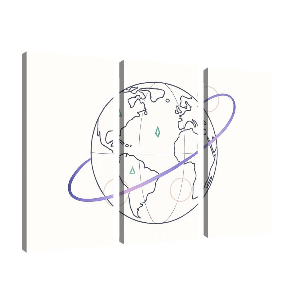 Ribbon Routes Of The Starbound Meridian one-piece frames