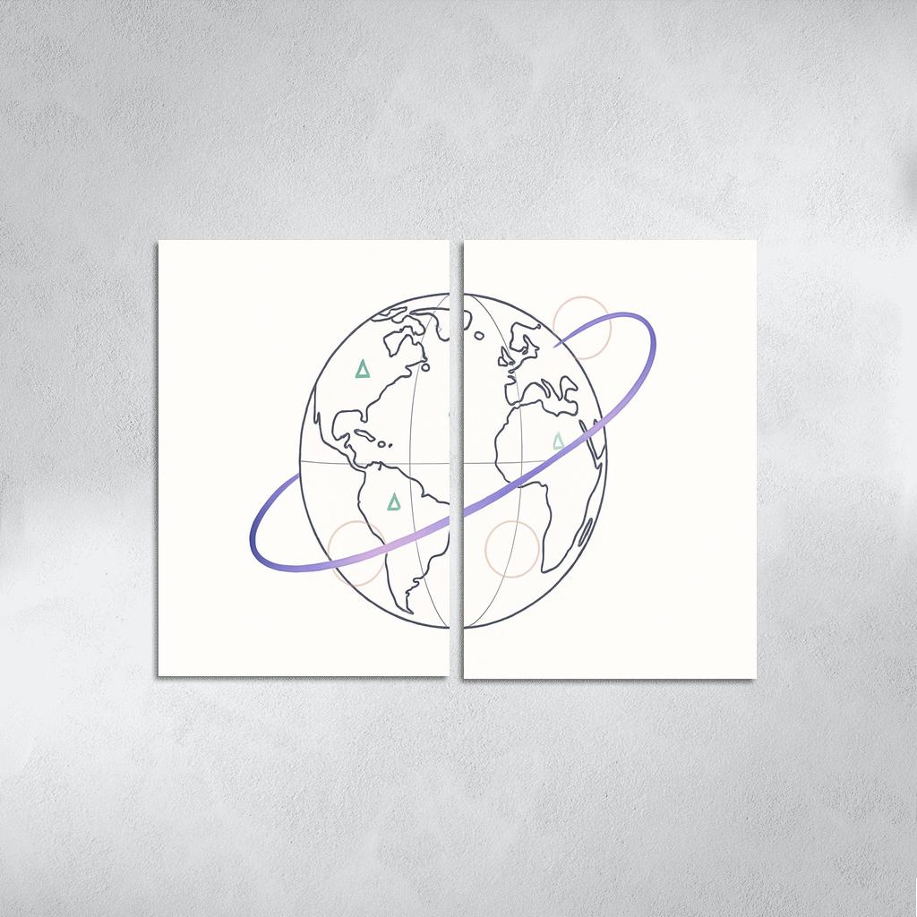 Ribbon Routes Of The Starbound Meridian one-piece frames