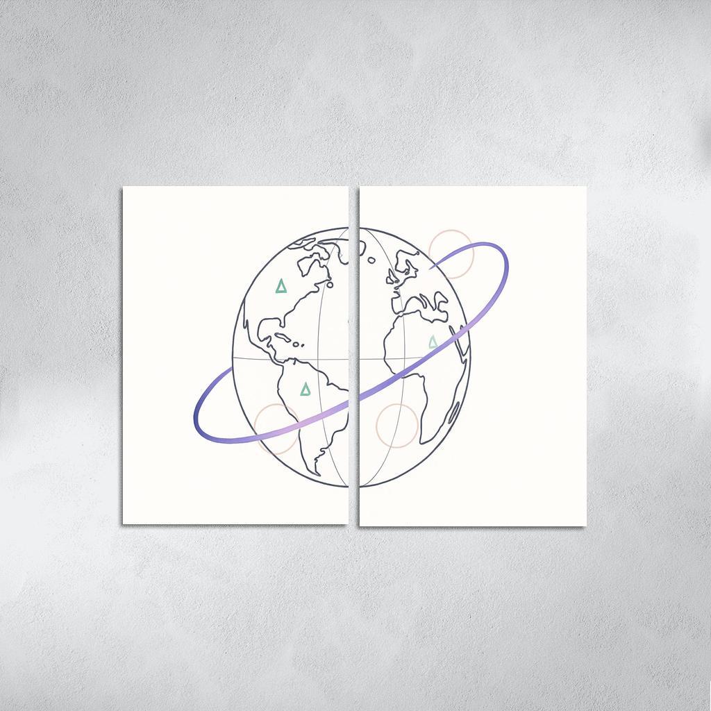 Ribbon Routes Of The Starbound Meridian one-piece frames