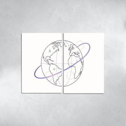 Ribbon Routes Of The Starbound Meridian one-piece frames