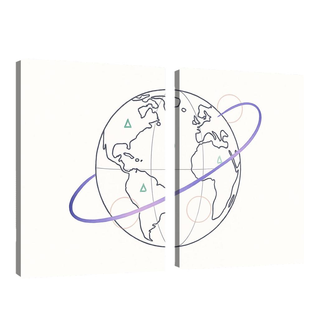Ribbon Routes Of The Starbound Meridian one-piece frames