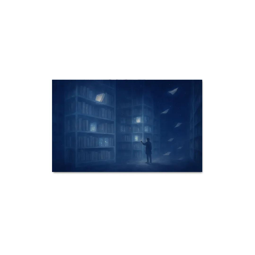 The Library Of Unasked Questions modern paintings frame