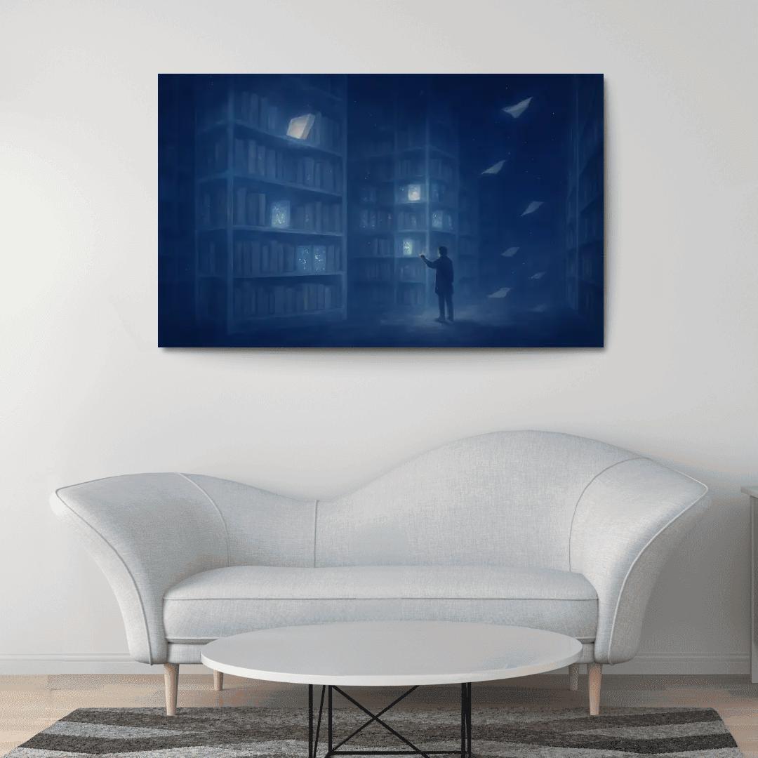 The Library Of Unasked Questions modern paintings frame