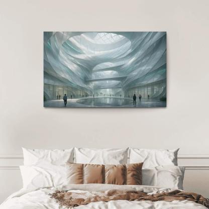 Kinetic Wind Veil Atrium decor