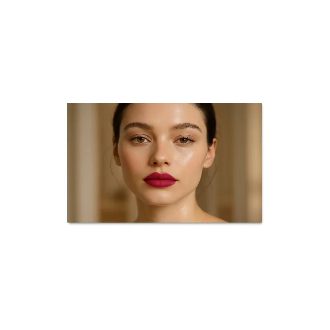 Glass Skin Velvet Lips Contrast Look framed paintings