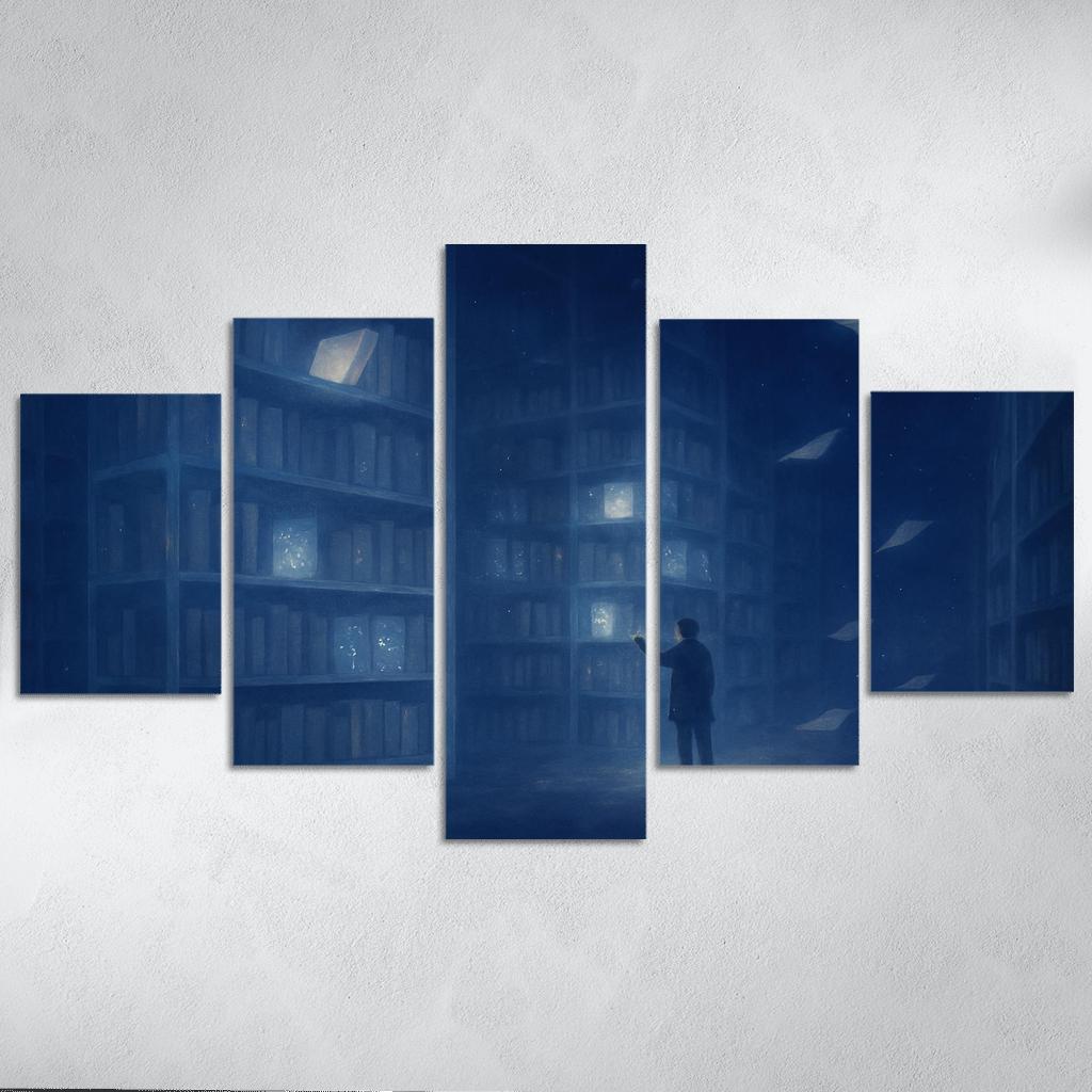 The Library Of Unasked Questions modern paintings frame