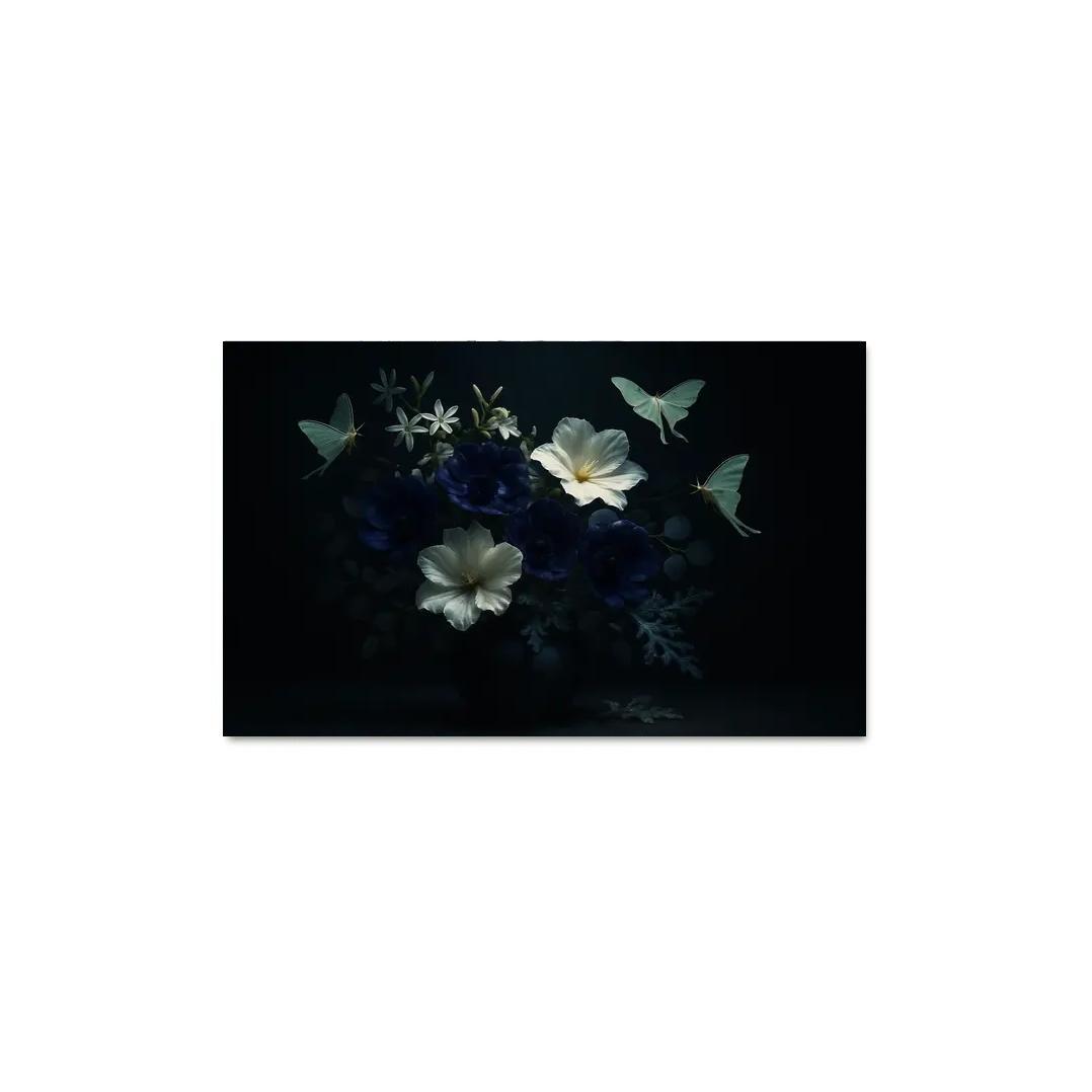 Nocturne Botanicals Moonlit Moths And Night Blooms abstract paintings frame